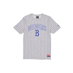 The Brooklyn Dodgers Throwback Gray Pinstripe T-Shirt features an embroidered Dodgers wordmark above an embroidered team logo at the front.Fabric: 63% Cotton, 37% Polyester Brooklyn Dodgers, Sacramento River, All Nfl Teams, Nfl Arizona Cardinals, Miami Marlins, San Diego Padres, Arizona Cardinals, Oakland Athletics, Atlanta Falcons