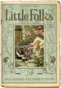 an old book with the title little folks