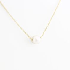 "Pearl Necklace, 6.5mm Natural Freshwater Pearl Necklace, Minimalist Necklace, Wedding Necklace, Pearl Pendant Necklace, Bridal Jewelry ≫ Product Details ◈ Handmade / Handcrafted Fine Jewelry ◈ Natural Freshwater Pearl ◈ Pearl Size: 6.5mm ◈ Metal: 14K Solid Gold (18K also available - Additional fees may apply) ◈ Gold Color: White gold, Rose gold, Yellow gold ◈ Chain Length: 14\" ~ 22\" ≫ Please read our FAQ below for more detail." Wedding Necklace Pearl, Necklace Bridal, Minimalist Studs, Chevron Ring, Necklace Wedding, Freshwater Pearl Necklace, Necklace Pearl, Necklace Minimalist, Pearl Pendant Necklace