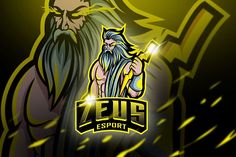 Zeus - Mascot   Esport Logo aqr-studio Graphics Logos Gamers Logo, Pubg Logo, Logo Gaming, Name Creator