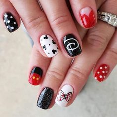 Whether you fancy classic Mickey and Minnie or your beloved princess, there's a plethora of Disney nail designs to explore. Castle Nails, Olaf Nails, Simple Disney Nails, Disney World Nails, Mouse Nails, Disney Nail Designs, Mickey Mouse Nails, Disney Inspired Nails, Mickey Nails