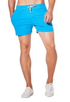 PRICES MAY VARY. The basic shorts is great for men and women 95%Cotton,5%Spandex,extra stretchy,soft and moisture wicking.The size means waist size.If your waist is 32",The size 31-32 and 32 is all right for you.If you want looser fit ,you can choose the size 31-32.If you want slim fit, you can choose 32. Short shorts,slim fit.Great for running yoga workout or sleep. No Pill, No Wrinkle,No Fade.Machine Wash. Comparable and, in fact better than $30+ leading brand Shorts. 95% Cotton is used so tha Mens Short Shorts, Hot Gym Outfits, Basic Shorts, Running Workout, Yoga Workout, Active Shorts, Gym Shorts, Short Shorts, Athletic Shorts