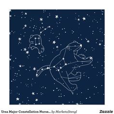 an image of a bear in the sky with stars