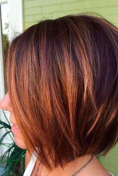 Copper Balayage Bob, Red Bob Haircut, Braiding Ideas, Cute Bob Haircuts, Easy Short Haircuts, Copper Balayage, Medium Bob