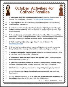 a printable activity for catholic families