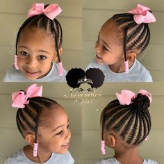 Braids And Beads, Toddler Braids, Kids Style Hair, Kid Braid Styles, Toddler Hairstyles Girl, Pelo Afro