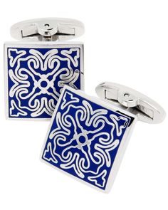 PRICES MAY VARY. Distinctive Blue Chinese Cloisonne Pattern Square Cufflinks with Gift Box. Novelty Men's Cuff Link Jewelry Set accessory to match your french cuffs shirt dress. Men's Cufflinks Set Made from Eco-friendly Brass Metal. Carefully Handmade and Polished. Cufflink Size - 17 x 17mm (0.67 Inch). Package Include: 1 pair Men Cufflinks in gift box. High Polished Brass Cufflinks resistant to rust and scratches, ensuring they last long. Perfect Cufflinks gift set to wear for Wedding, Daily, Blue Cufflinks For Father's Day Formal Events, Blue Cufflinks For Father's Day Formal Occasion, Blue Cufflinks For Father's Day Formal Wear, Classic Blue Cufflinks For Formal Occasions, Blue Cufflinks For Father's Day, Elegant Blue Cufflinks For Gift, Business Birthday, Anniversary Dress, Wedding Shirt