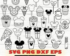 mickey mouse svg dxf files for cutting and cricking with the disney characters