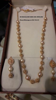 Pearl Chain Designs, Stone Bead Jewelry, Antique Necklaces Design, Pearl Jewelry Design, Beautiful Gold Necklaces, Pearl Necklace Designs