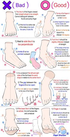 an info sheet describing how to do toenails with different types of feet and toes