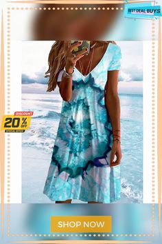 Women's Casual Dress Shift Dress Print Dress Ombre Print V Neck Mini Dress Active Fashion Outdoor Daily Short Sleeve Regular Fit Blue Fuchsia Spring Summer S M L Xl Xxl Blue Short Sleeve Summer Dress, Pink Mid-length Mini Dress For Summer, Summer Beach Mini Dress, Mid-length, Blue Short Sleeve Sundress For Beach Season, Casual V-neck Dress For Beach Season, Blue Knee-length Dress For Beach Season, Blue V-neck Midi Dress For Beach Season, Pink Knee-length Dress For Beach Season, Blue Short Sleeve Dress For Beach Season