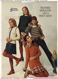 70's Sears Catalog, 1970s Winter Fashion, 70s Teenage Fashion, 1970s Catalog, 60s Fashion Icons, 70s Mode, Fashion Ads, Fashion 1970s