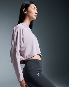 This cropped, relaxed-fit hoodie is ready to move. Athletic aesthetic, ideal for low-intensity workouts and daily wear | On Women's Movement Hoodie in Fade, Size: Large. Travel, low-intensity activities, all-day wear Workout. Performance Running Womens Movement, Athletic Aesthetic, Sporty Aesthetic, Low Intensity Workout, Running Accessories, Workout Hoodie, Outdoor Shoes, Lifestyle Clothing, Tennis Clothes