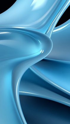 an abstract blue background with wavy lines and curves on the bottom half of the image