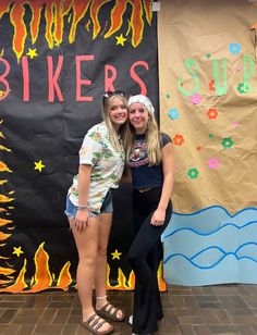 Spirt Week Biker Vs Surfer, Surfers Vs Skaters Spirit Week, Biker Fits Spirit Week, Hurley Vs Harley Spirit Day, Bikers Vs Surfers Football Theme, Surfers Vs Bikers Hoco Week, Biker Outfit Spirt Week, West Coast Spirit Day, Bikers Vs Surfers Spirit Week Poster