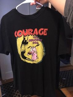 Courage The Cowardly Dog, Cowardly Dog, Cartoon Shirts, Selling Clothes, Vintage Cartoon, Dog Shirt, Cartoon Network, Look Cool