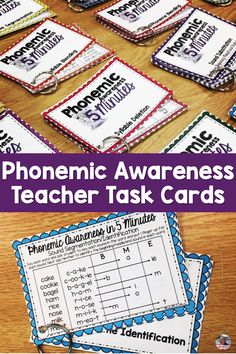 the phonemic awareness task cards for teachers