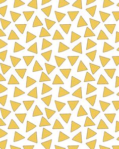 an iphone case with yellow triangles on it