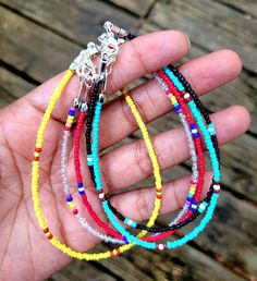 Perfect for the summertime, these anklets are colorful and lightweight!  Comes with a lobster claw clasp finish. Beaded Anklet, Beaded Anklets, Anklet Jewelry, Lobster Claw, Body Jewelry, Bead Work, Anklets, Ships, Color