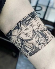 a person with a clock tattoo on their arm