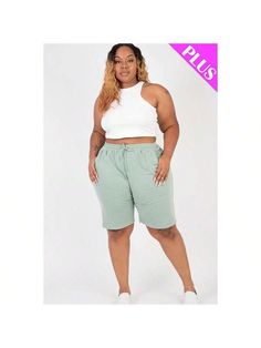 Introducing our Plus Size French Terry Bermuda Shorts, the perfect blend of comfort and style for your summer wardrobe. Crafted from soft and lightweight high-stretch jersey fabric, these shorts offer a flattering fit and all-day comfort.Key Features:
- Fabric: Made from 88% polyester, 9% rayon, and 3% spandex, ensuring softness, durability, and stretch for maximum comfort.
- Fit: The Bermuda length provides coverage while maintaining a relaxed and comfortable fit.
- Design: Designed with a draw Plus Size Shorts, Summer Wardrobe, Jersey Fabric, Plus Clothing, Warm Weather, French Terry, Drawstring Waist, All Fashion, Bermuda Shorts