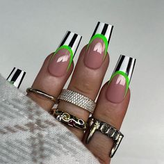 C U S T O M * P R E S S * O N * N A I L S Custom made press-on nail sets are handmade by myself using high quality, salon grade nail tips, gel polish, and top coat. Material * Gel Style Pictured * Square H O W * T O * O R D E R * First: Know your nail size! Either purchase a sizing kit ( only $5 + free shipping ) or use a soft tape measure using MM and match to the size chart. ( Measuring instructions are in the photos of every listing! ) I highly recommend the sizing kits, as they are the most Black Halloween Nails, Holloween Nails, Halloween Acrylic Nails, Cute Halloween Nails, Edgy Nails, Goth Nails, Nail Sets, Halloween Nail Designs