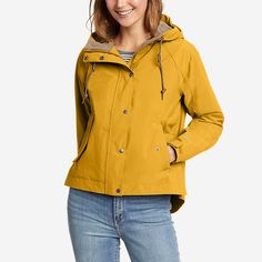 Women's Port Townsend Jacket | Eddie Bauer Rainy Day Fall Outfits, Day Fall Outfits, Cute Fall Fashion, Port Townsend, Waterproof Rain Jacket, Weather Report, Hooded Raincoat, Eddie Bauer, Fashion Sense