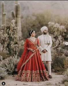 vibrant colors of outfits, muted background Bride Groom Photoshoot, Indian Desert, Rustic Tables, Bride Groom Poses, Muslim Wedding Photography, Indian Wedding Poses, Bride Photos Poses, Groom Photoshoot, Engagement Photography Poses