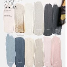 the paint swatches are all different colors