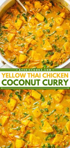 Here's the perfect weeknight dinner that's ready in just 20 minutes! It's a hearty yet healthy comfort food recipe. Layered with Thai-inspired flavors, this yellow coconut curry with chicken is better than takeout! Chicken Sweet Potato Curry