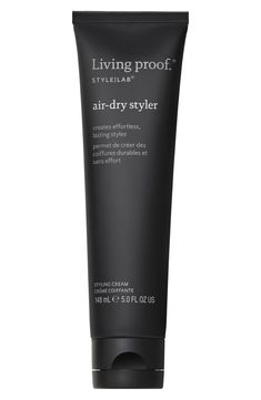 What it is: A multi-tasking air-dry cream that reduces air-dry time, enhances natural texture and tames frizz.Who it's for: Ideal for all hair types, including color- and chemically-treated hair.What it does: The styling cream enhances air-dried styles while defining and enhancing your natural hair texture. It helps cut down on air-dry styling time, manages frizz and aligns ends for a smooth finish. How to use: Shake the cream well before use. Apply a small amount on detangled, towel-dried hair. Air Dry Cream, Texturizer On Natural Hair, Living Proof, Styling Cream, Maternity Shops, Style Hair, The Cream, Multi Tasking, Designer Clothes For Men