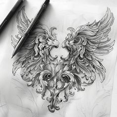 Artful Wings Tattoo Sketches Unique Butterfly Tattoos, Filigree Tattoo, Realistic Tattoo Sleeve, Wing Tattoo Designs, Forarm Tattoos, Ornament Drawing, Chest Piece Tattoos