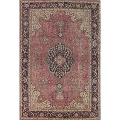 Rug Features: Style: Mashad Weave Type: Hand Knotted KPSI: 140 Knots Per Square Inch Age: 50-60 Years Old Condition: Very Good (Evenly Low Pile) Primary Color: Pink Color Details: Dark Purple | Ivory | Beige | Green | Brown | Dark Brown Size in Feet: 8'… Dark Purple Rug, Pink Vintage Rug, Persian Vintage, Pink Carpet, Age 50, Vintage Persian Rug, Purple Rug, Wool Carpet, Safe Space