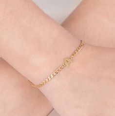 "NEW NEW NEW Customized initial bracelet on a cute curb link chain Available in silver and gold! Perfect gift for anyone!! This bracelet is: -sterling silver -14K gold plated -stamped 925 -7.25\"+0.75\" extension **In the \"letter to seller\" section please include your email address** Free shipping in the US!! If you have questions please don't hesitate to ask. Happy shopping!!" Adjustable Cuban Link Gold Chain Bracelet As Gift, Trendy Cuban Link Curb Chain Bracelet As Gift, Trendy Cuban Curb Chain Bracelet As Gift, Trendy Adjustable Cuban Link Bracelet For Gift, Trendy Cuban Link Bracelets For Gift, Trendy Cuban Link Chain Bracelet As Gift, Trendy Cuban Link Chain Bracelet For Gift, Trendy Cuban Link Bracelet As Gift, Trendy Curb Chain Bracelet Gift