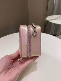 Chanel 21K Quilted Camera Sling Bag Iridescent Pink Calfskin SHWSize 14 x 10 x 6.5 cm Chain drop 56 cm 31 series Nov 2021New w sealIncludes full set box, dust bag, ity card and receiptPrice was 3880 sgdPrice now 3500 sgd 2610 usd CN3662-02 Luxury Portable Crossbody Box Bag, Luxury Crossbody Box Bag, Luxury Portable Box Bag For Formal Occasions, Luxury Portable Box Bag For Evening, High-end Pink Box Bag For Evening, Elegant Iridescent Bags, Luxury Pink Box Bag For Gift, High-end Pink Evening Box Bag, Camera Sling Bag