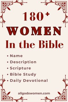 180 women in the Bible Daily Bible Devotions For Women, Women Of Bible, Women Of Faith Bible Study, Women Devotional Bible Studies, Women Of The Bible Study, Woman Of The Bible, Women In The Bible, Women Of The Bible