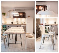 the kitchen is clean and ready to be used for dining room or playrooms