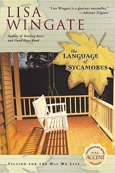 an image of a porch with a rocking chair on it and the words language of autumn written below