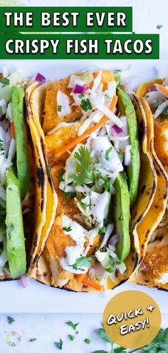 the best ever crispy fish tacos