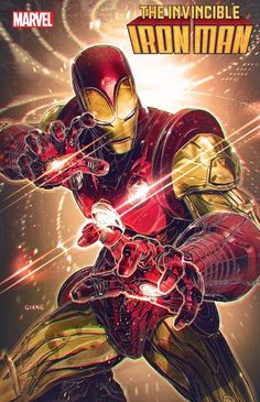 the cover to iron man comic book