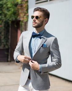 Bow Tie Outfits Men, Groom Suit Summer, Tie Outfits Men, Men's Tuxedo Wedding, Bow Tie Suit, Male Outfit, Tie Outfit, Mens Fashion Wedding, Weddings By Color