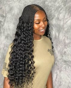 Layered Braids Are Making A Huge Comeback In 2024 Curly Clip In Extensions Black Women, Amazing Braids, Creative Braids, Bohemian Braided Hair, Cornrow Styles, Nice Hairstyle, Braids Cornrows, Cornrow Braids