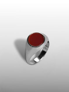 Looking for a unique gift for your special man? This Round Carnelian Ring For Men in Solid Gold or Silver is the perfect choice. The eye-catching red carnelian stone makes a bold statement, while the polished gold or silver band gives it a classic, timeless look. Your man will love showing off this stylish signet ring, whether he wears it daily as a promise ring, or saves it for special occasions. The high quality materials ensure it will last a lifetime. Surprise your boyfriend, husband, or par Classic Carnelian Signet Ring With Polished Finish, Classic Carnelian Rings With Polished Finish, Anniversary Carnelian Signet Ring With Polished Finish, Classic Carnelian Signet Ring For Anniversary, Classic Carnelian Round Signet Ring, Classic Round Carnelian Signet Ring, Carnelian Signet Ring With Polished Finish, Carnelian Signet Ring For Anniversary, Silver Carnelian Signet Ring With Polished Finish