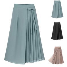 Women's pleated chiffon trousers large size elastic waist casual pants pant skirt Features: Attention: they run a little small in the waist.So if you have hips then you may wanna go up a size.These colorful pants are friendly to short girl.You need these pum pum pants in your life,girls WASHING AND CARE -- Women's casual cotton linen trousers can be washed by hand or machine, hung or dried. Easy to wash and care, daily at home. Versatile Every Day Pants: Comfortable high waisted pants you can dress up or down easily. These lightweight elastic waist casual pants with convenient decent size pockets breathe beautifully and are wearable on all year but the very hottest of days. They look great rolled down or up at the ankle. DESIGN & WORKMANSHIP -- high waistline, elastic band design. High ela Chiffon Trousers, Pants Women Casual, Pum Pum, Pant Skirt, Colorful Pants, Cotton Linen Trousers, Chiffon Bow, Pants Woman, Pleated Chiffon