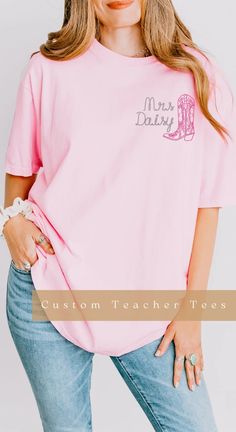 Custom Teacher Cowgirl Shirt Western Teacher Shirt Custom Grade Teacher Shirt Personalized Teacher Tee Texas Cowgirl Shirt for Teacher Name - Etsy Western Theme Teacher Shirts, Cowgirl Sorority Theme Shirts, Western Cowgirl Shirts, Western Teacher Shirt, Retro Cowgirl Shirts, Cowgirl Shirts, Teacher Tees, Teacher Name, Graphic Tees Women