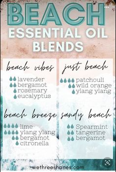 Diffuser Scents, Summer Essential Oils, Diy Mermaid, Sugar Scrub Recipe, Oil Diffuser Recipes