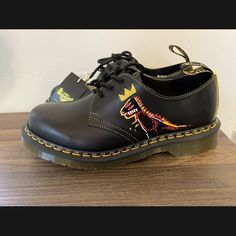 Dr. Martens X Jean Michel Basquiat Ii 1461 Oxford Shoes. Brand New Without Box! Multiple Sizes Available! Super Rare Oxfords! Fast Shipping! Custom Oxford Shoes, Jean Basquiat, Shoes Dr Martens, Michel Basquiat, Jean Michel Basquiat, Jean Michel, Dr Martens Shoes, Shoes Brand, High Fashion Street Style