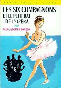 the book cover for les six compagons et le petitrat de l'opera