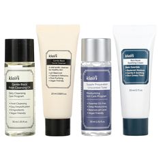 iHerb offers free shipping on orders over $25. Kit contains: Dear, Klairs Gentle Black Fresh Cleansing Oil 1.01 fl.oz. (30 ml) Dear, Klairs Gentle Black Facial Cleanser 0.68 fl.oz. (20 ml) Dear, Klairs Supple Preparation Unscented Toner 1.01 fl.oz. (30 ml) Dear, Klairs Rich Moist Soothing Cream 0.71 oz. (20 ml) A trial kit that is recommended to those meeting Dear, Klairs for the first time. This kit is enough to complete your skincare from cleansing to moisturizing. Dear, Klairs Gentle Black Fresh Cleansing Oil Daily Cleansing Care Program Fresh Cleansing Easy Emulsification 6 Ingredients Vegan Friendly Dear, Klairs Gentle Black Facial Cleanser A Mild Acidic Cleanser for Healthy Skin pH Balanced Cleanses & Refreshes Pore Purifying Vegan Friendly Dear, Klairs Supple Preparation Unscented T Klairs Skincare, Dear Klairs, Daucus Carota, Vitis Vinifera, Cleansing Oil, Skin Care Moisturizer, Lavender Oil, Face Cleanser, Organic Beauty