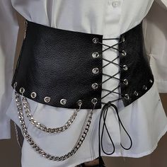 For festivals birthday party, rock concert, burning Man, rockfest, coachella outfit Materials   .White nikel eyelets .Black Genuine leather .Stainless metal zippers  Any size avaliable Custom belt Please measure your waist as cm for belt order. Please message me. We decide belts lenght together 😉 World wide FREE EXPRESS SHIPPING Black Steampunk Corset Belt For Halloween, Steampunk Black Corset For Festivals, Black Gothic Corset With Belt, Black Steampunk Corset For Festival, Black Edgy Corset For Concert, Gothic Black Corset For Festivals, Gothic Corset Belt For Festivals, Black Steampunk Corset Belt For Alternative Fashion, Black Gothic Corset For Festivals